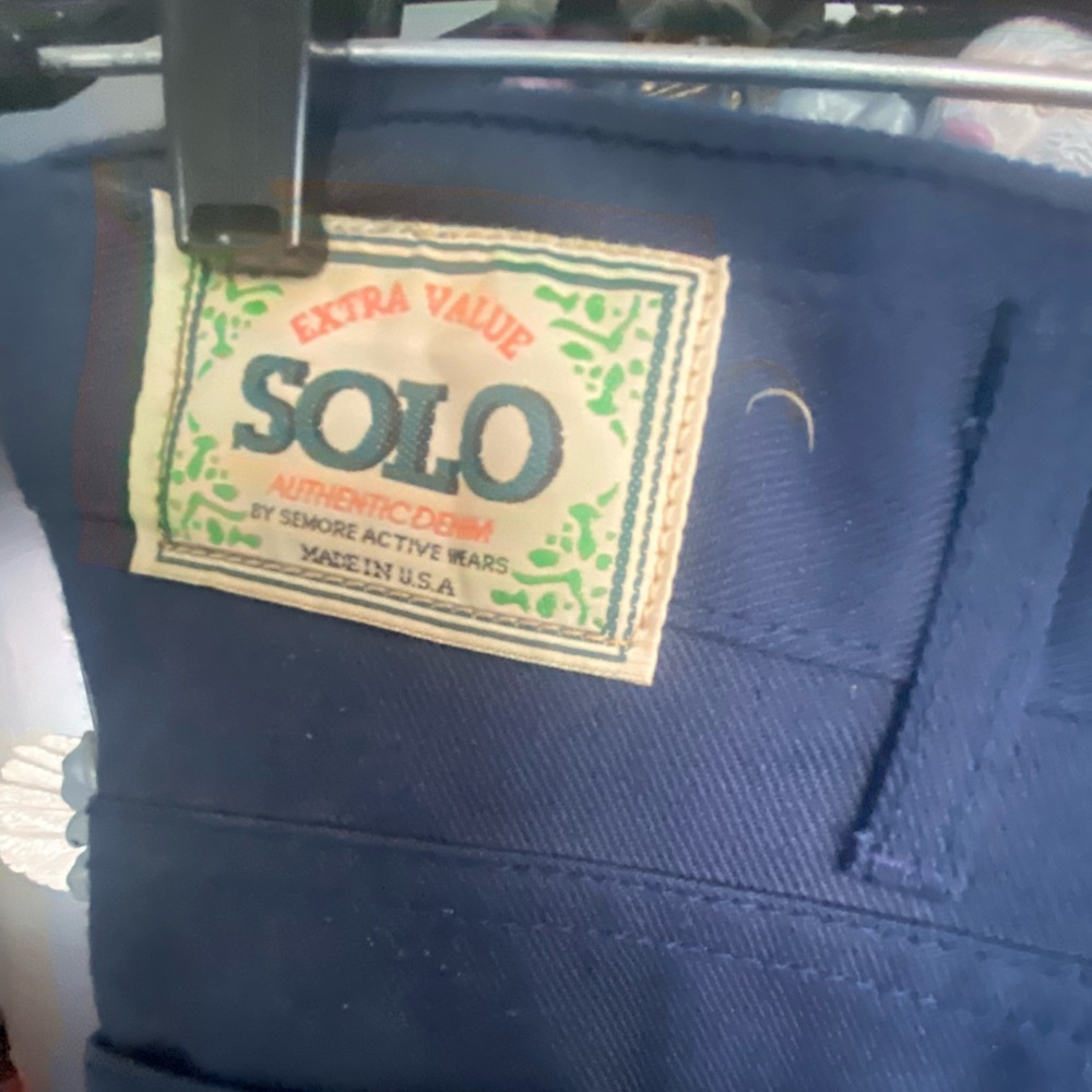 Vintage Solo Seamore Authentic Denim Made In USA Jeans Work Pants